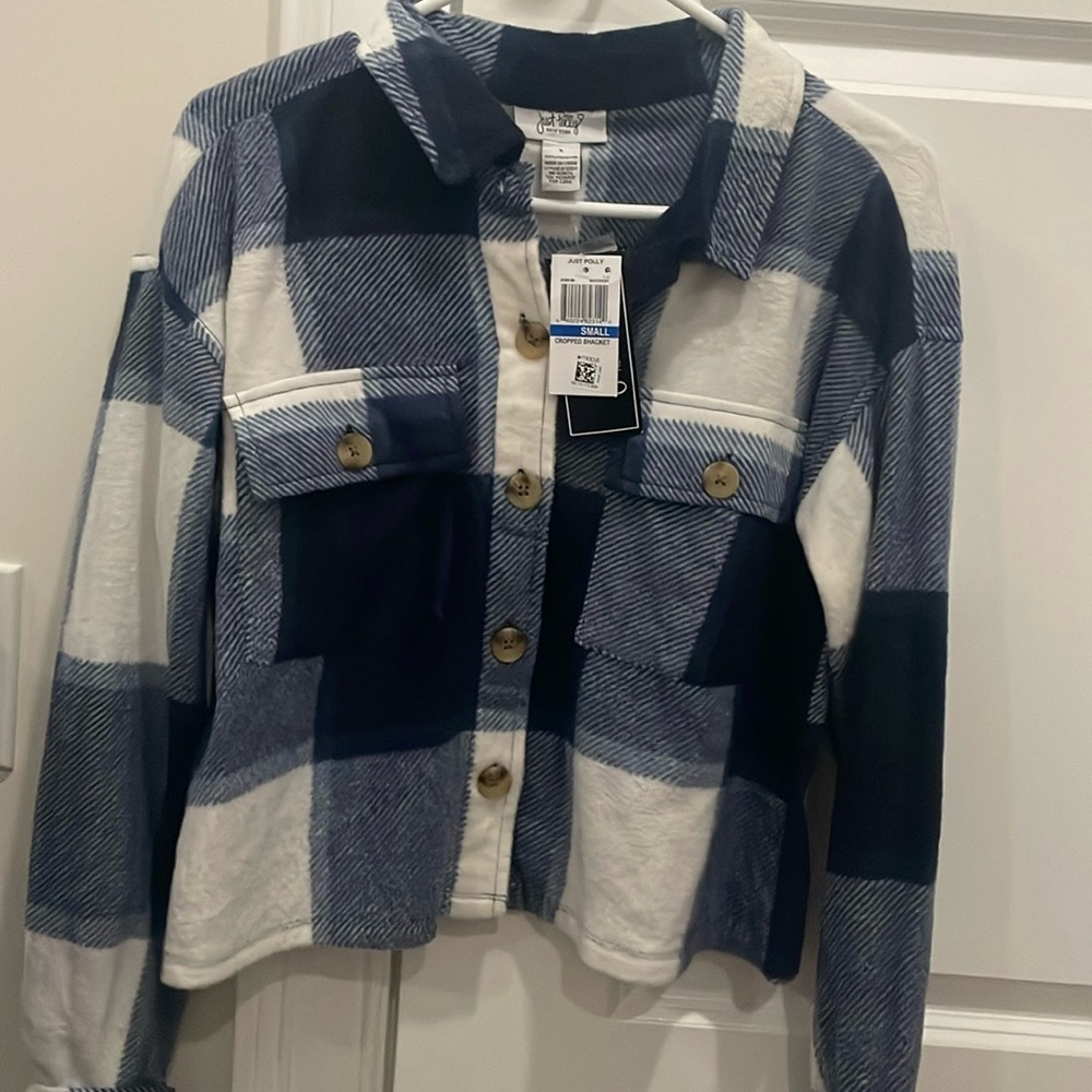 Cropped shacket